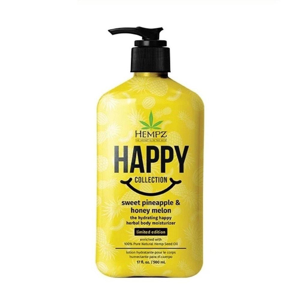 Hempz Happy Collection Sweet Pineapple & Honey Melon Body Moisturizer 17oz New